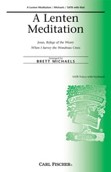 A Lenten Meditation SATB choral sheet music cover